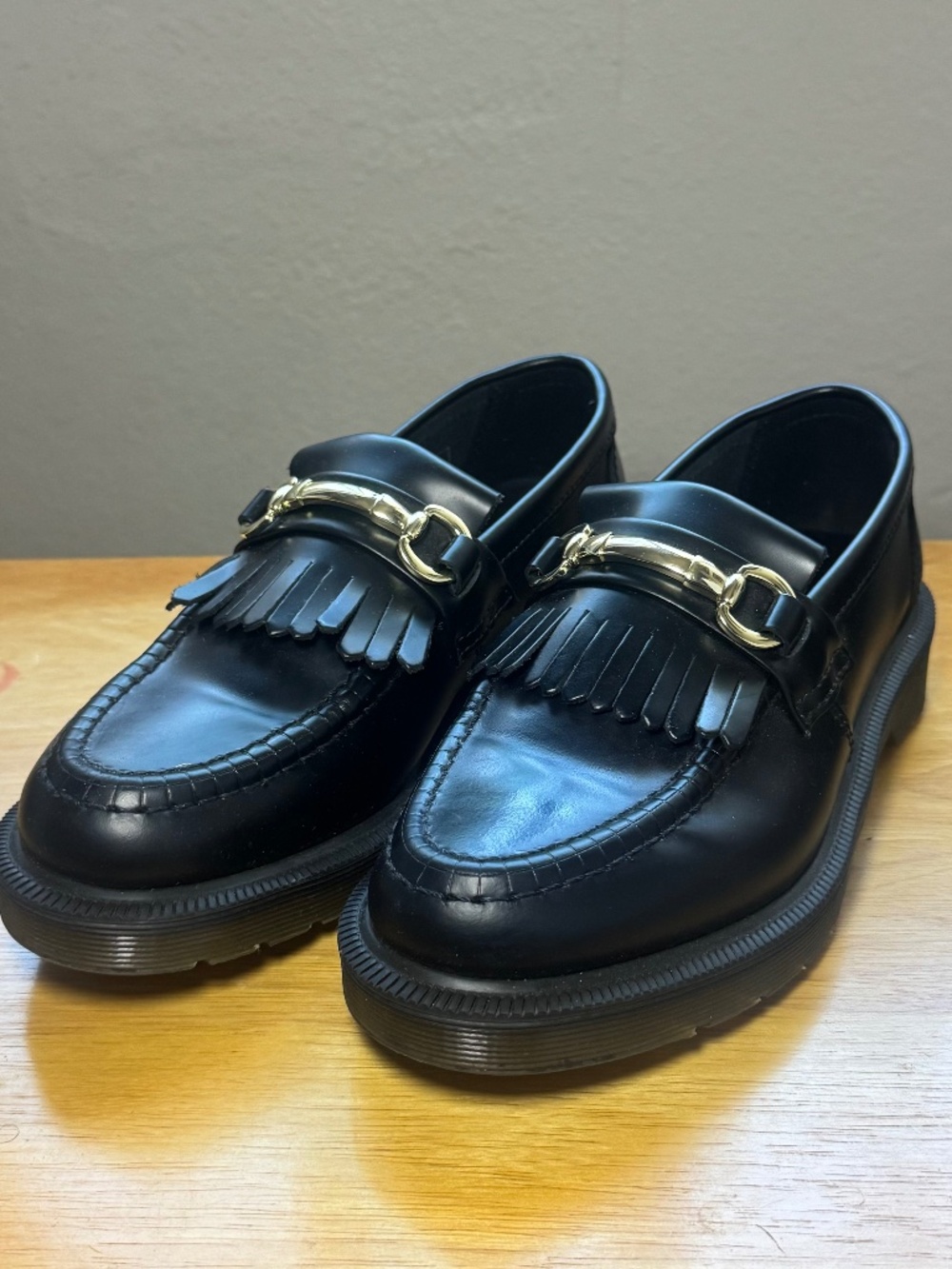 Dr. Martens Adrian Snaffle Black Leather Loafers Women's 6